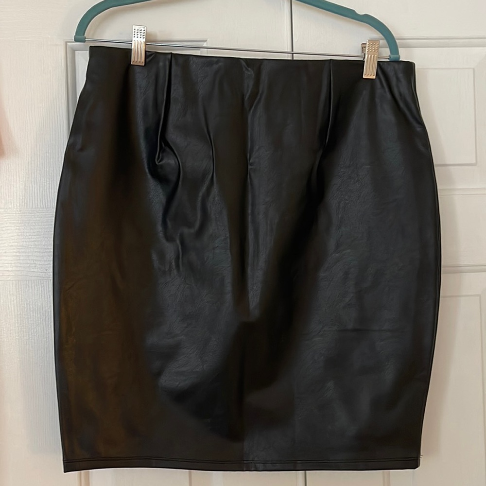 Hatch | Vegan Leather Mini Skirt